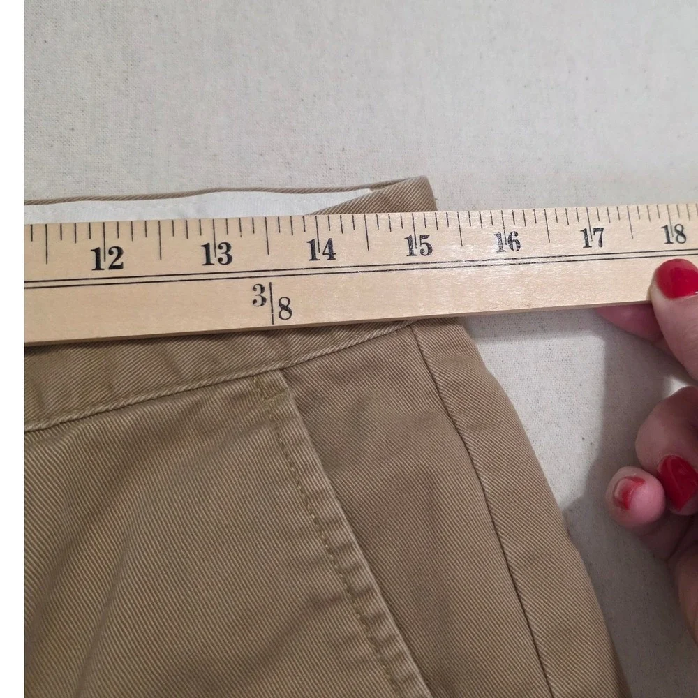Polo Ralph Lauren Mens 32/9 Brown Prospect Short Chino Twill Flat Front Cotton